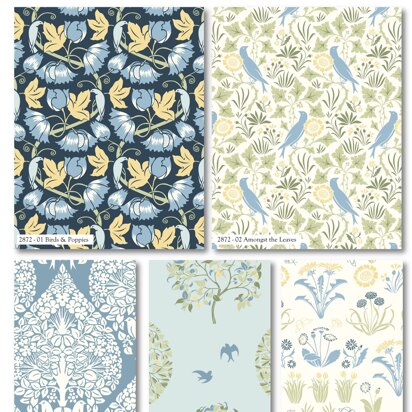 Craft Cotton Company Vosey Birds In Nature The V&A Fat Quarter Bundle