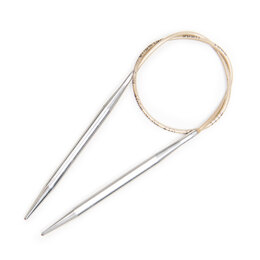 Addi Circular Needles with Brass Tips and Gold Cords 40cm
