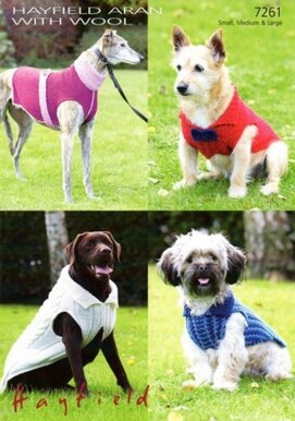 Dog Coats in Hayfield Aran With Wool - 7261