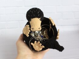 Niffler crochet Jewelry basket  - Harry Potter