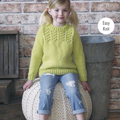 Sweater and Cardigan in King Cole Comfort Chunky - 4970 - Downloadable PDF