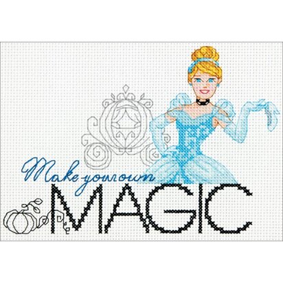 Dimensions Disney Princess Counted Cross Stitch Kit - Make Your Own Magic - 7in x 5in