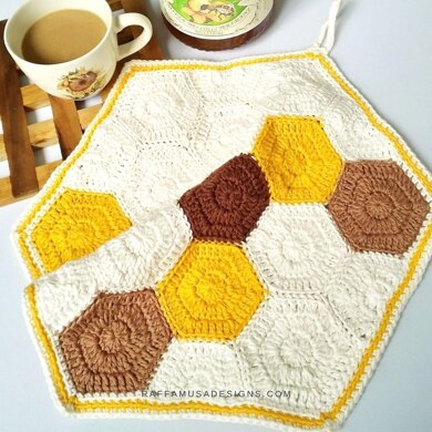 Hexagon Honeycomb Dishcloth