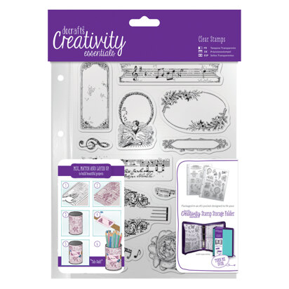 Creativity Essentials A5 Clear Stamp Set (14pcs) - Musicality