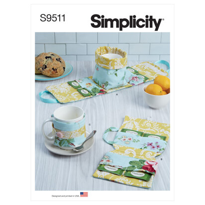 Simplicity Mug Case, Tea Bag Case, Mug Cozy S9511 - Paper Pattern, Size OS (One Size Only)