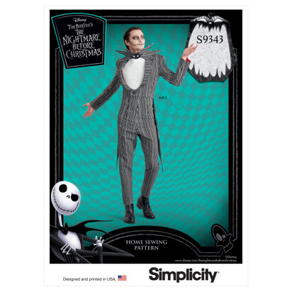 Simplicity Men's Costume and Knit Face Mask S9343 - Sewing Pattern