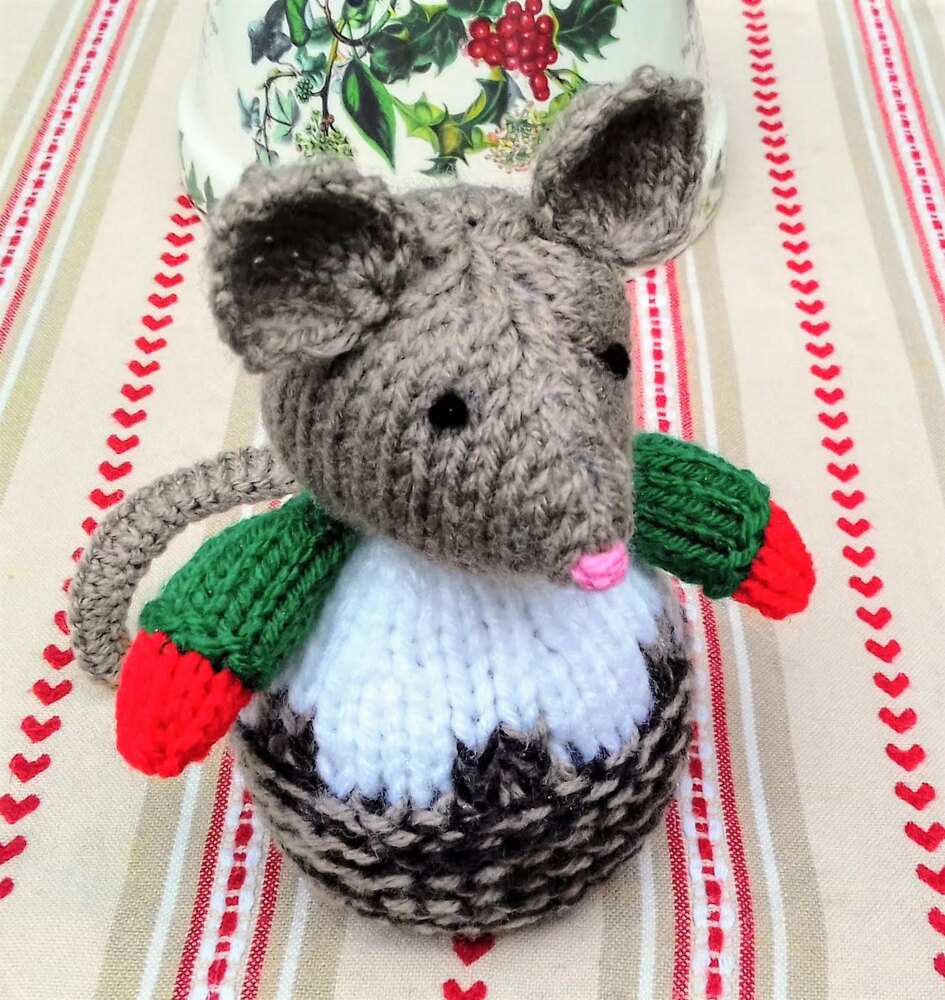 Christmouse Pudding Chocolate Orange Cover Knitting pattern by