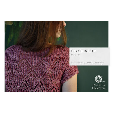 Geraldine Top by Agata Mackiewicz : Top Knitting Pattern for Women in The Yarn Collective Yarn