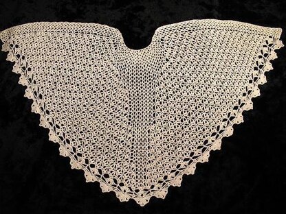 Ice Crystal Crochet Faroese Shawl