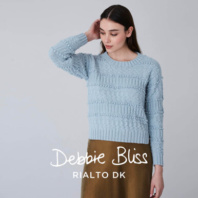 Oban - Jumper Knitting Pattern for Women in Debbie Bliss Rialto DK - Downloadable PDF
