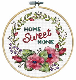 Design Works Home Sweet Home LoveCrafts Exclusive Cross Stitch Kit - 20cm x 20cm