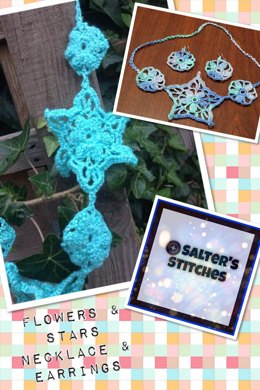 Flowers & Stars Necklace & Earring