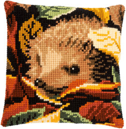 Vervaco Hedgehog Cushion Cross Stitch Kit - 40cm x 40cm