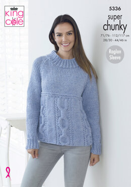Sweater & Cardigan in King Cole Big Value Super Chunky - 5336 - Leaflet