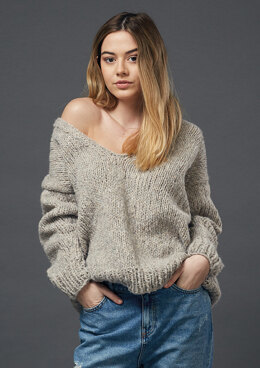 Brooklyn Sweater in Rowan Brushed Fleece - Downloadable PDF