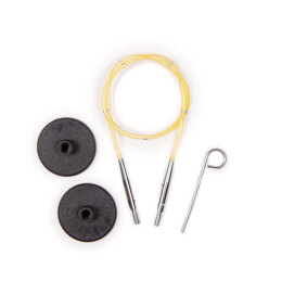 KnitPro Smart Stix Yellow Single Cord - 24cm to make 40cm needle