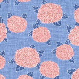 Moda Fabrics Bayberry Hydrangea Sky Floral Light Blue