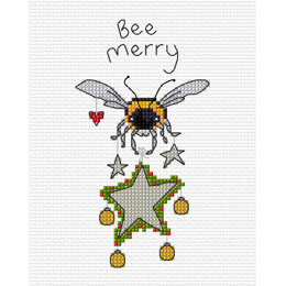 Bothy Threads Bee Merry Cross Stitch Kit - 9 x 13cm