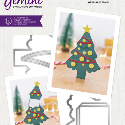 Gemini Create-a-Card - Message Reveal Dies - Christmas Tree