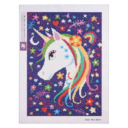 Simply Make Rainbow Unicorn Diamond Painting Kit - 30 x 8 x 8 cm