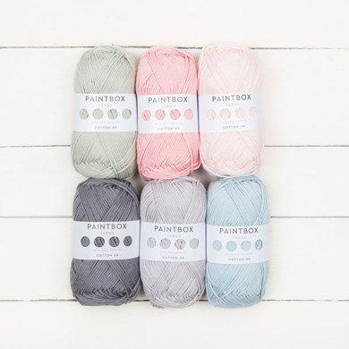 Posy + Petal by Sue Rawlinson - Paintbox Yarns Cotton DK 6 Ball Colour Pack