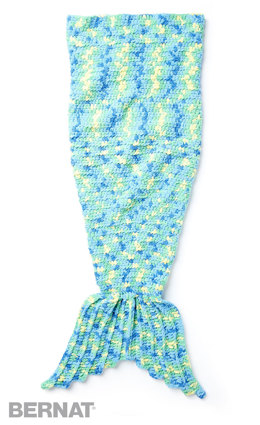 Gehäkelte Meerjungfrauen Decke in Bernat Blanket Brights